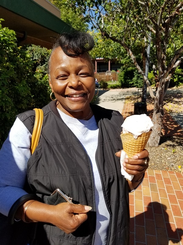 Retirement Destination Enjoying Ice Cream at the Colorado Springs Senior Center