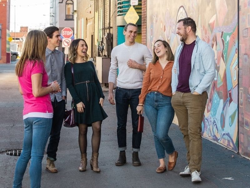 Rocky Mountain Food Tours Enjoying a RMFT Walking Tour