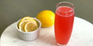 Raspberry Lemonade Mimosa