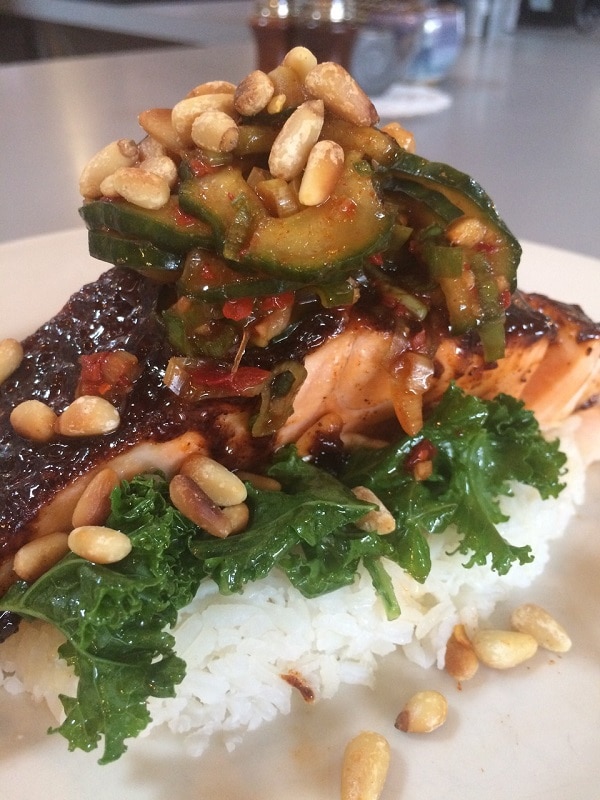 Adam's Mountain Cafe Korean Salmon Kimchee
