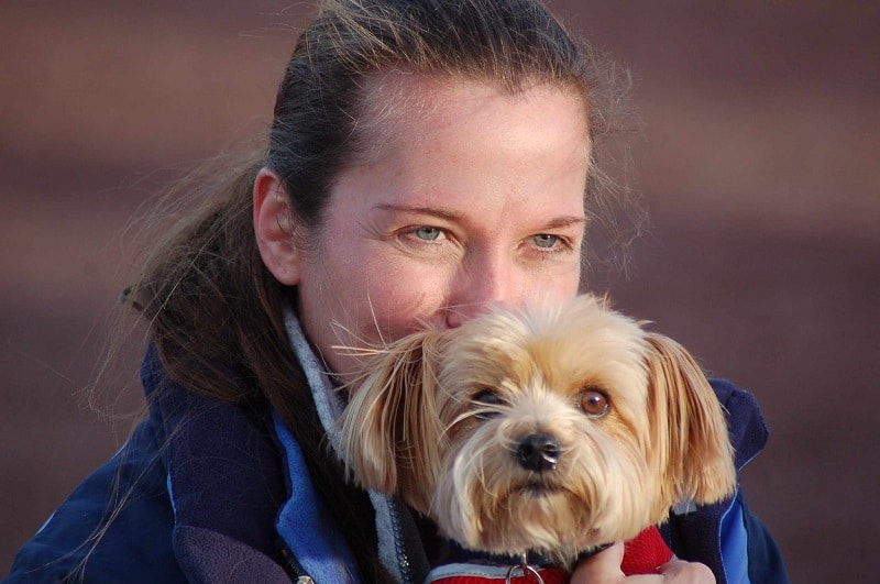 Canine Massage Amy Henry and Hermie