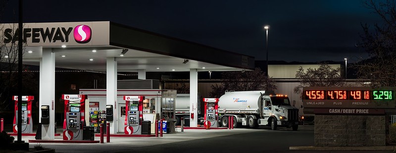 Gas prices catching up to grocery prices.