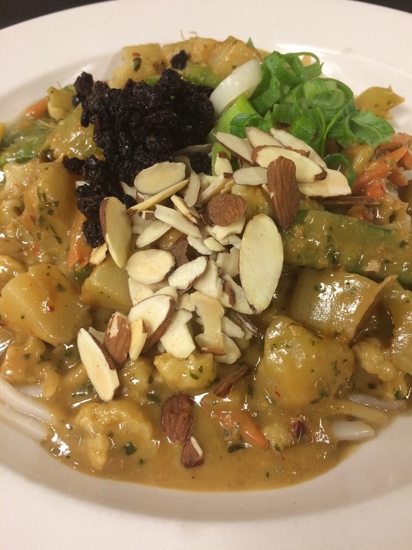 Adam's Mountain Cafe Senegalese Vegetables