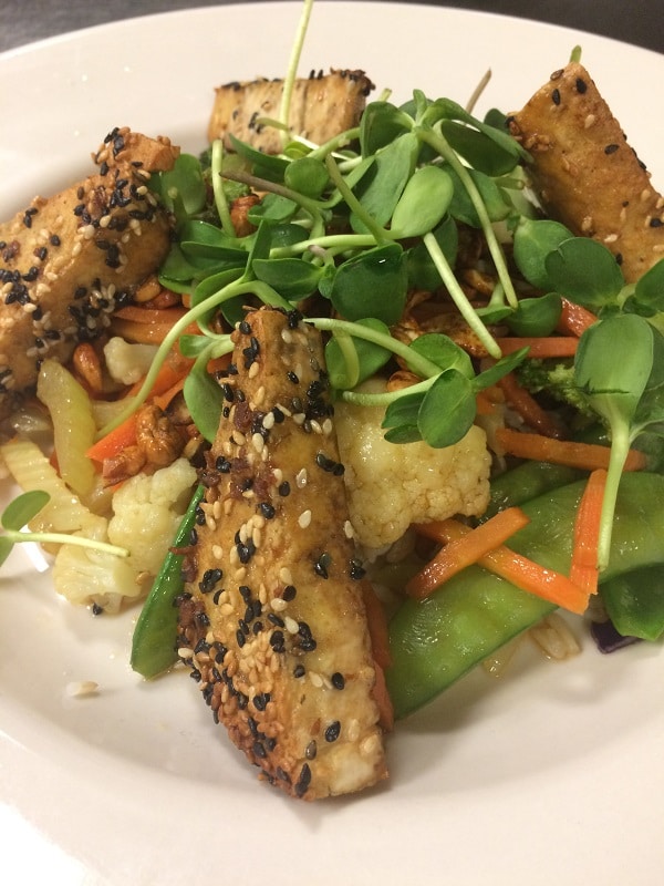 Adam's Mountain Cafe Tibetan Vegetables Tofu