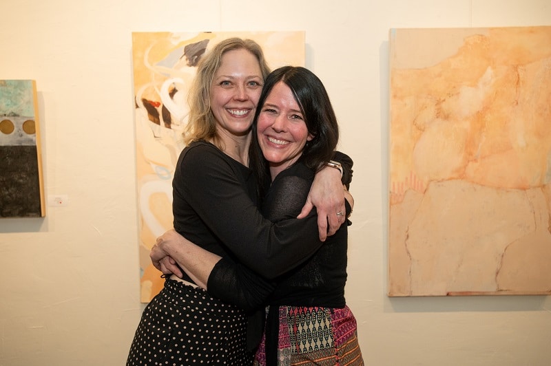 Kreuser Gallery Abigail Kreuser with gallery owner Gundega Stevens