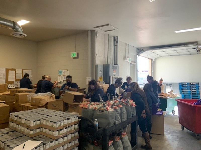 Volunteer Opportunities Group volunteer effort at Silver Key Food Pantry