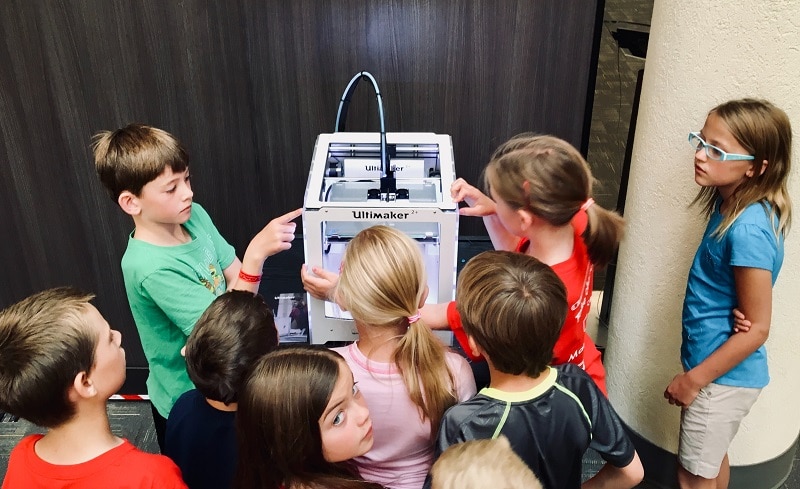 Project-Based Learning Kids Playing with Ultimaker