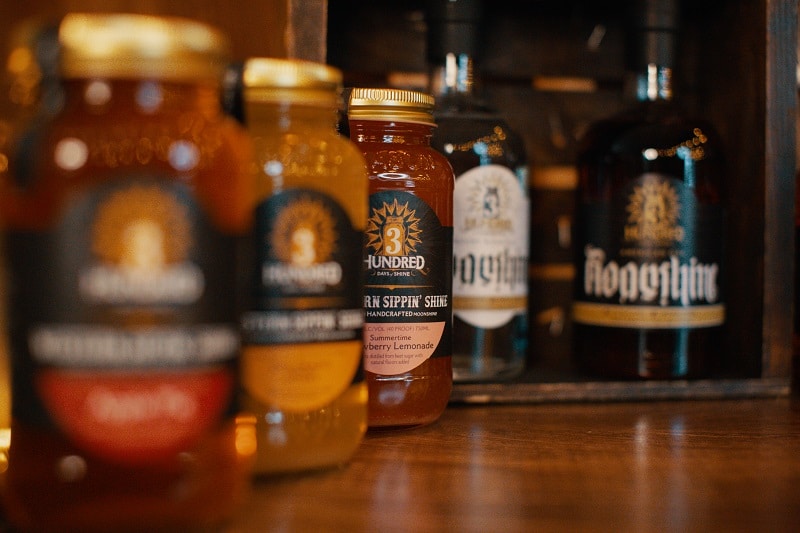 3 Hundred Days of Shine Many different flavors are available in the tasting room and retail