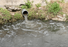 Storm Draining into Water