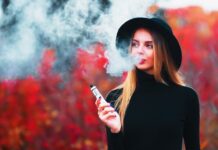 Girl Vaping