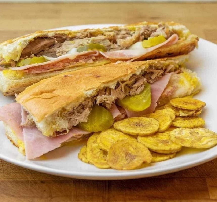 Cubano - Popular sandwich puts a spin on the classic using distinct marinades with mojo style pork