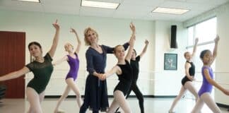 Kate Walsh Honea leading a class