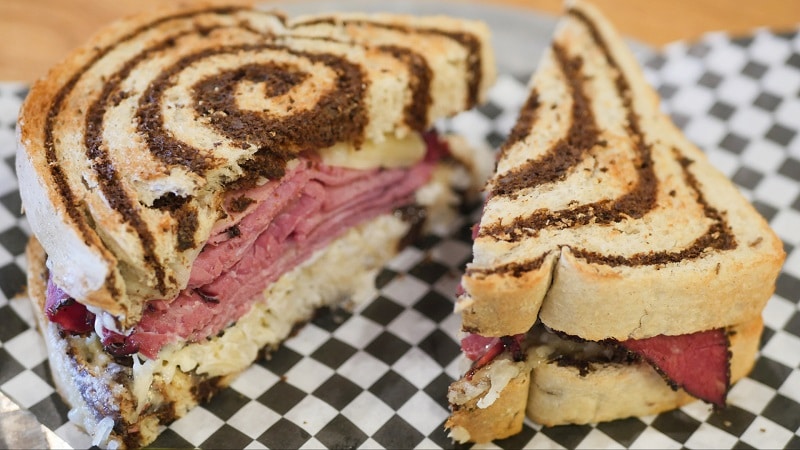 Pastrami on Swirled Rye