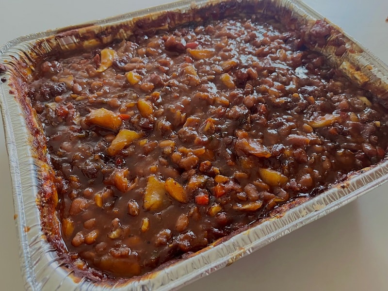 Smoked Apple Pie Baked Beans
