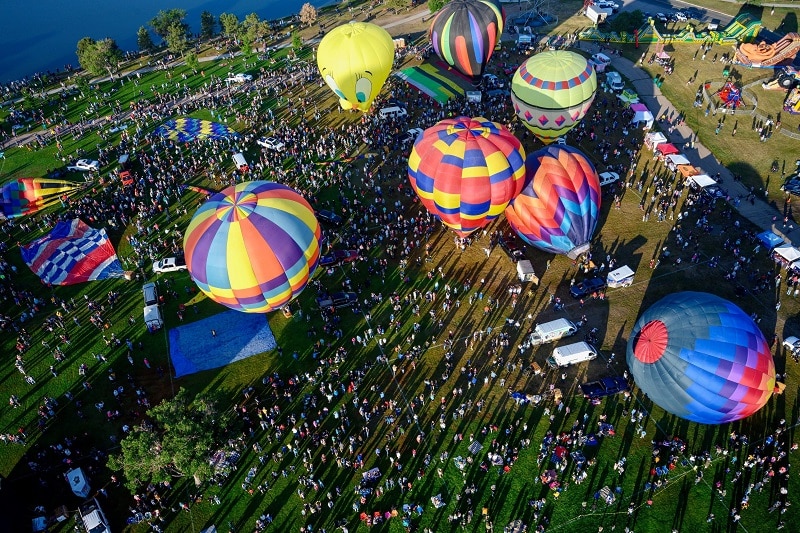 Liftoff Aerial view of Labor Day Liftoff