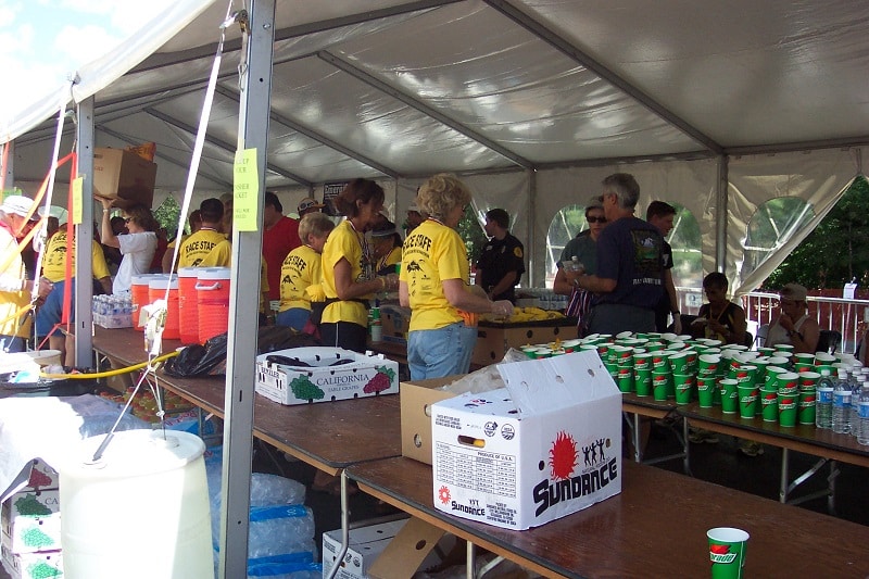 Pikes Peak Marathon Aid Stations along the route in 2019