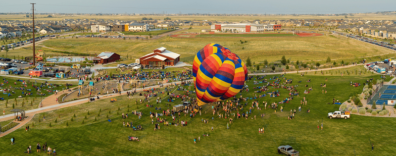 Liftoff Balloon fills at Labor Day Liftoff