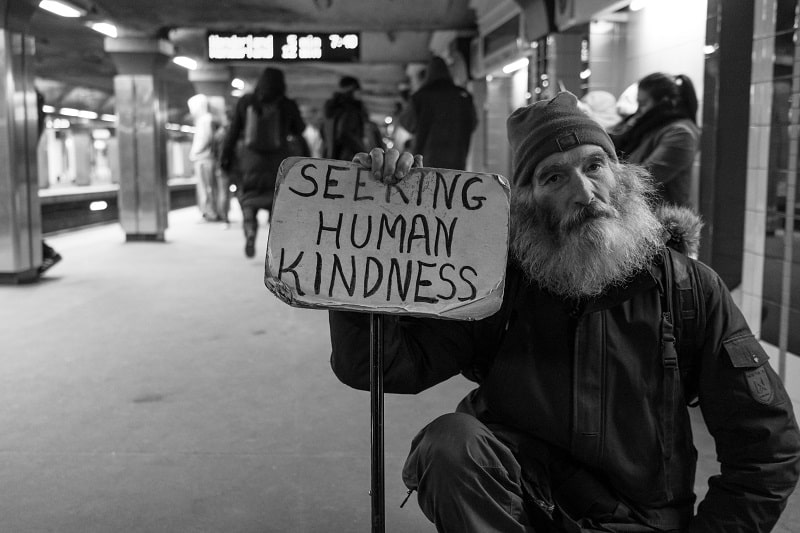 Homeless Seeking Human Kindness