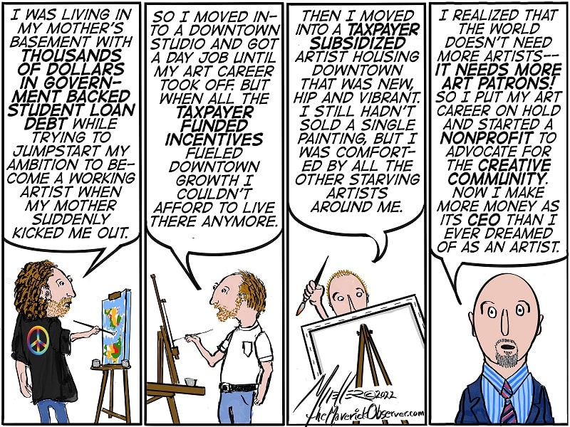 Local artists The Life Cycle of the Starving Artist