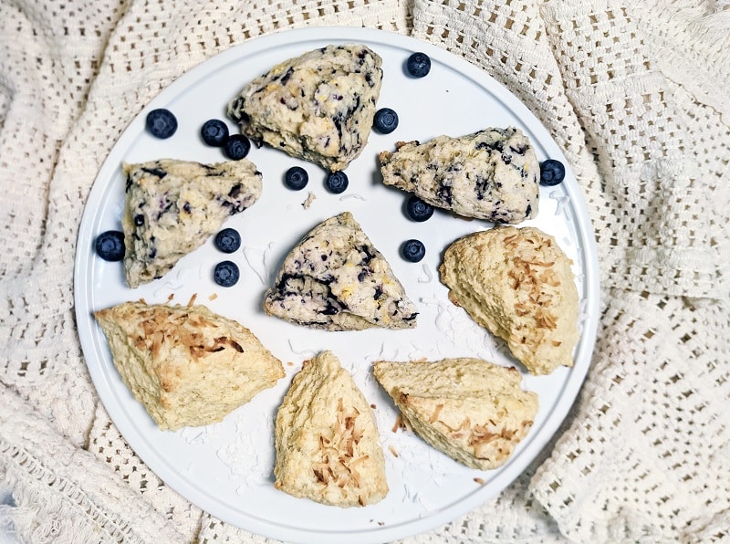 Blue Sunflour Lemon Blueberry Scones