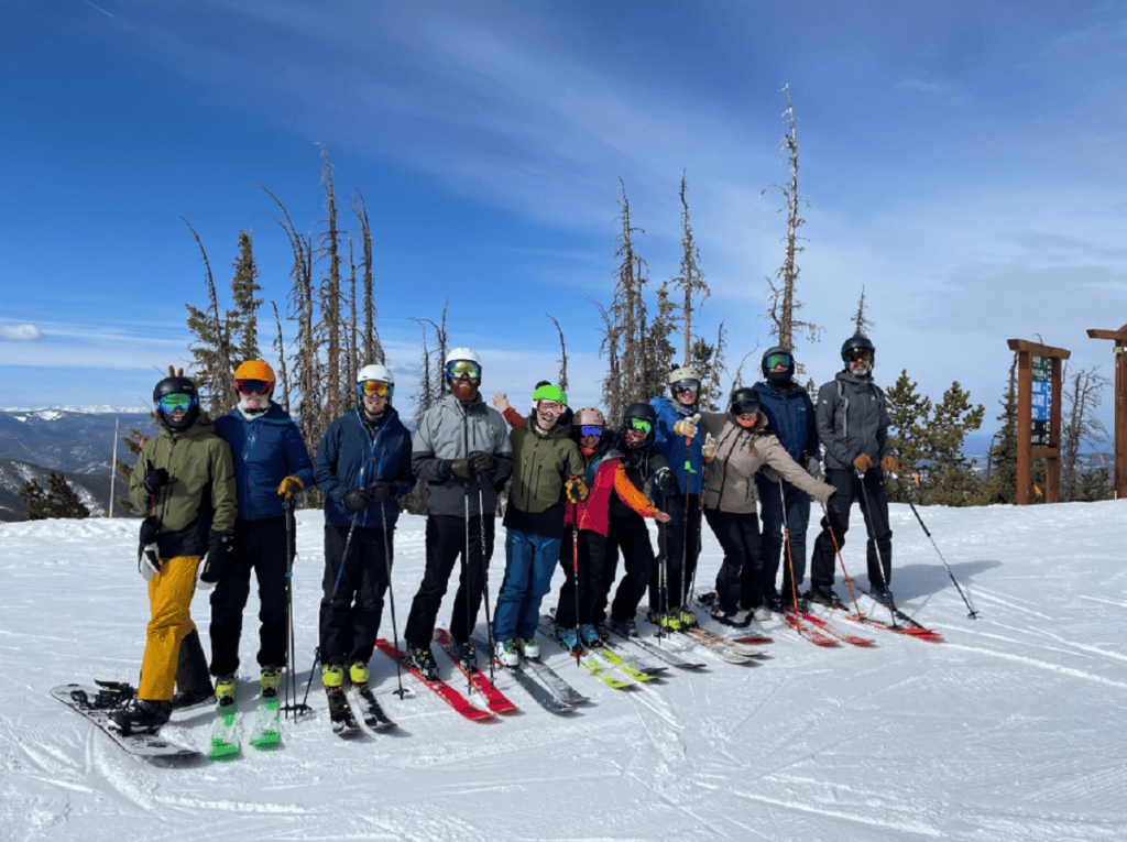 Mountain Chalet Chalet Team on Ski Day at Monarch 2022