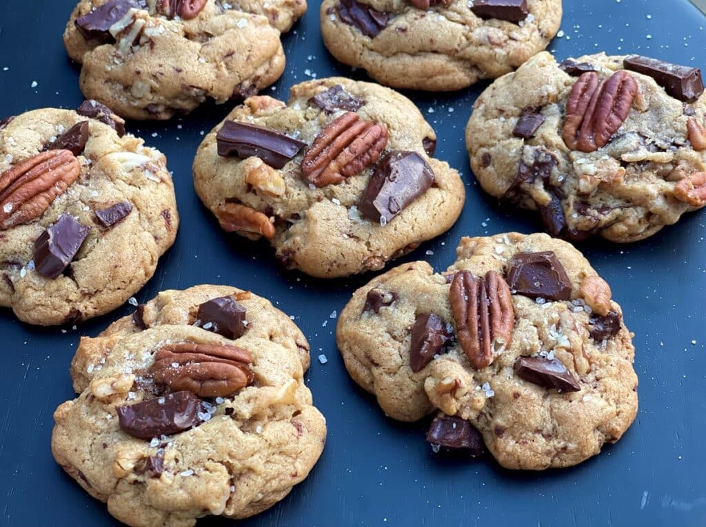 Bourbon Pecan Chocolate Chunk Cookies