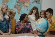 Kids in school Learning