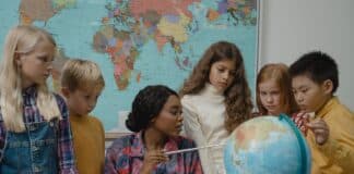 Kids in school Learning