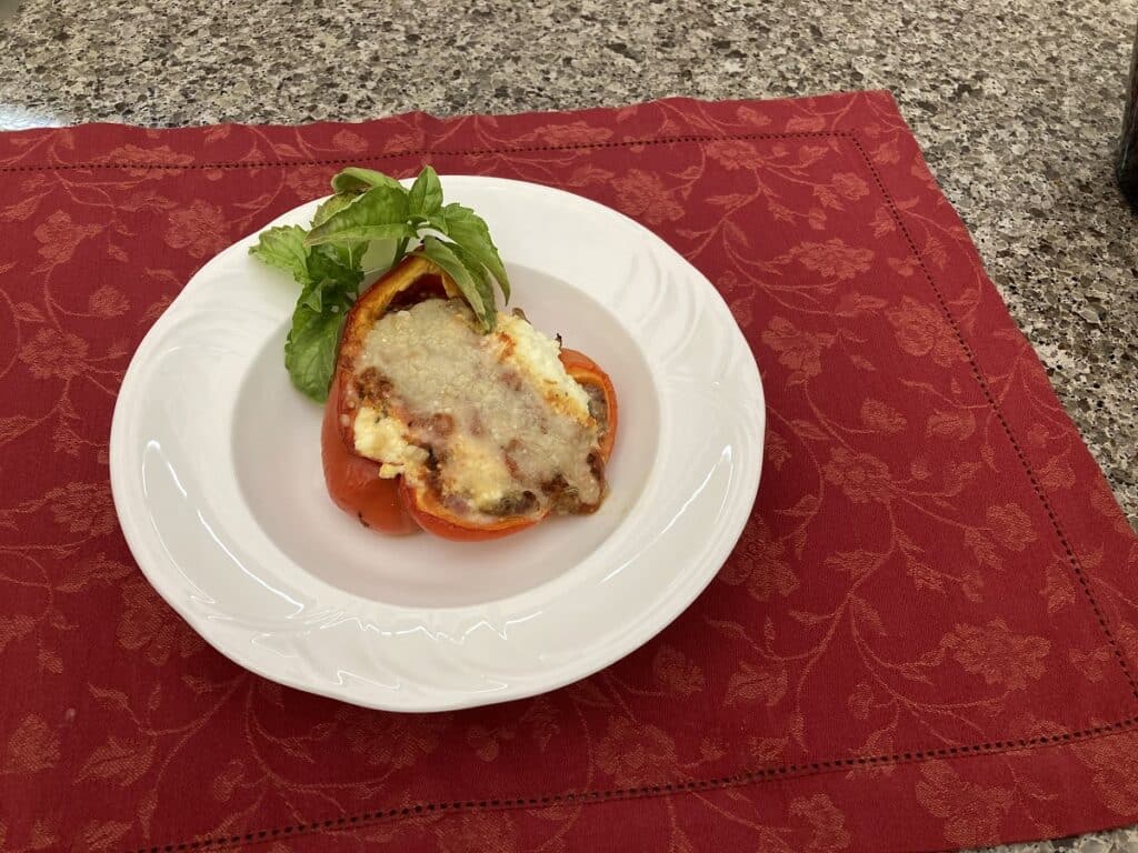 Bell Pepper Crustless Pizza Bell Pepper Pizza