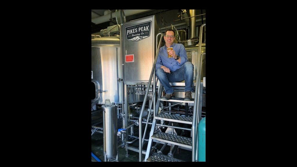 Owner/Brewer Chris Wright inside the Pike's Peak Brewery Brewhouse in Monument.