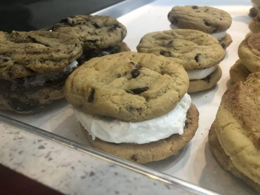 Mary's Mountain Cookies The deliciousness of combining cookies and local ice cream (from Josh & John's) adds to the beauty at Mary's Mountain Cookies