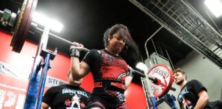 Samantha Todd earned her first 1000-pound total lift.