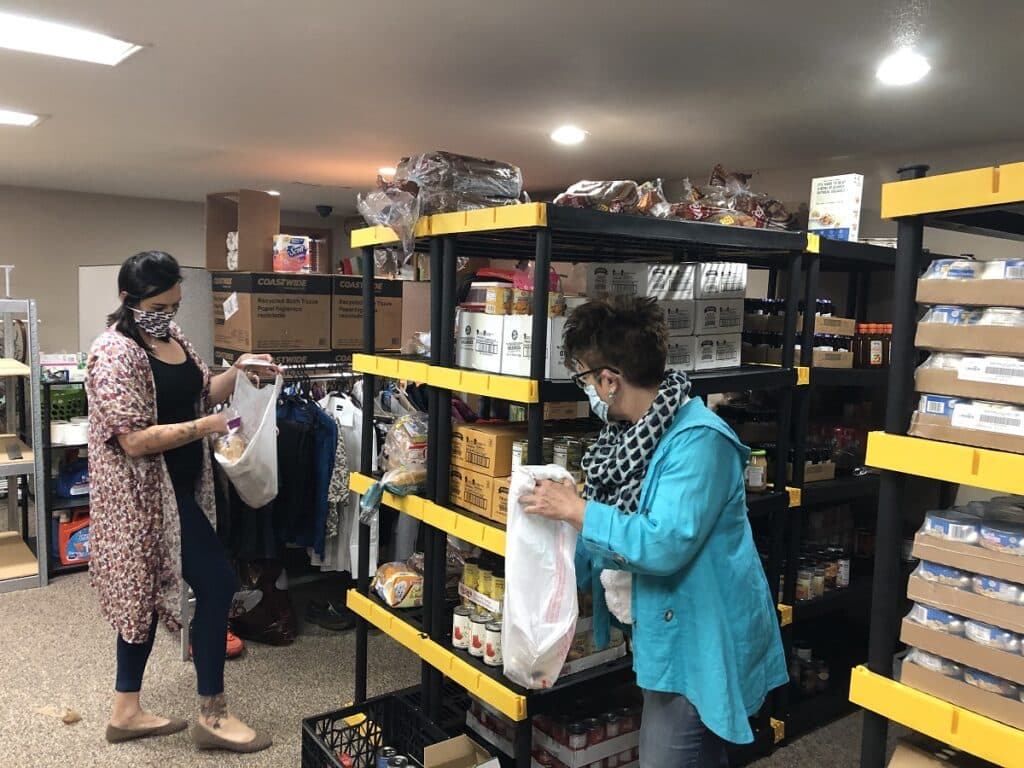 Homeward Pikes Peak The food pantry which helps local clients at Homeward Pikes Peak in Colorado Springs