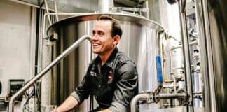 Head Brewer Charles McManus of Phantom Canyon Brewing Company in the brewhouse of Phantom Canyon