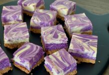 Ube Cheesecake Bars