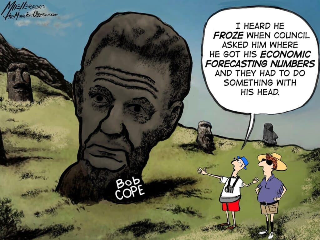 Bob Cope Retirement Chiseled in Stone