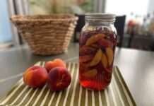 Peach Pecan Infused Bourbon