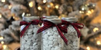 Puppy Chow Jars Christmas