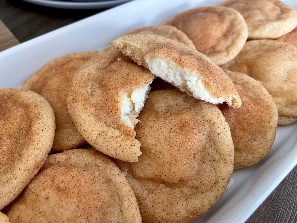 Cheesecake Snickerdoodle Cookies